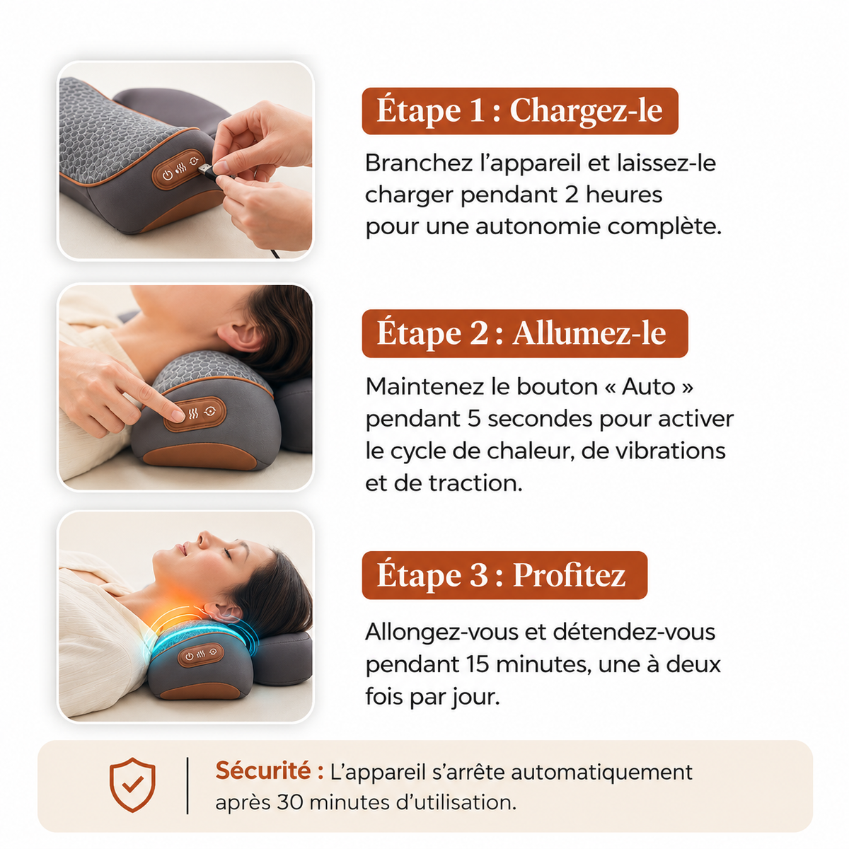 ELYXE ™-le coussin contre-posture