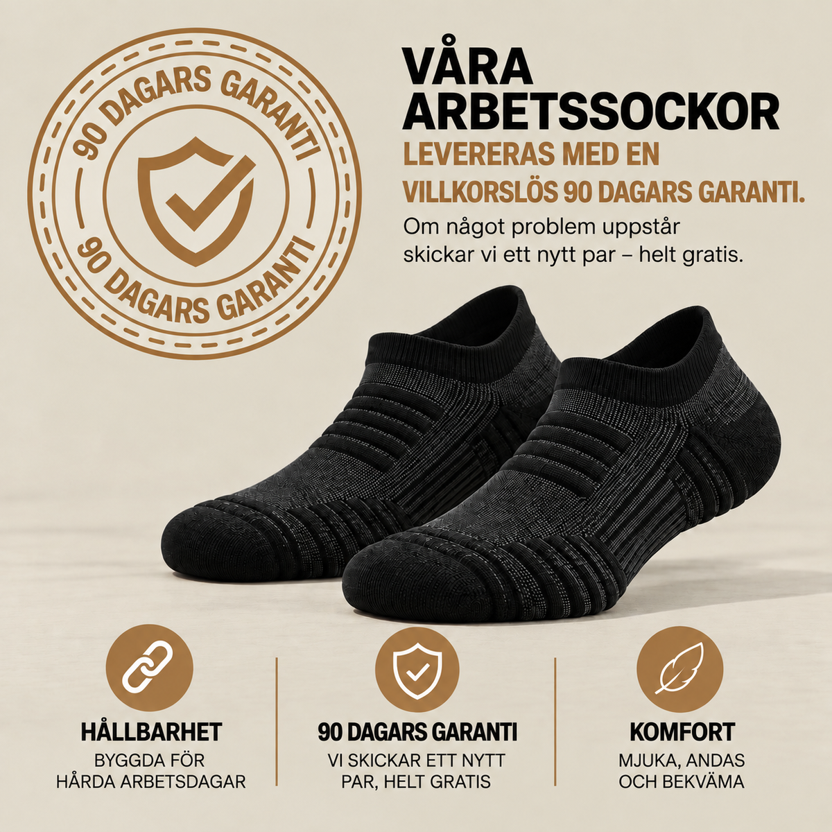 Fortrik™ Låg – Arbetsstrumpor för låga skyddsskor