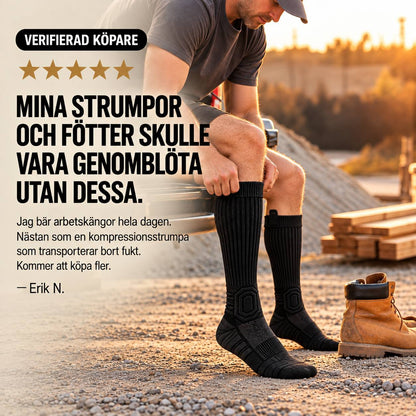 Fortrik™ Hög – Höga arbetsstrumpor för stövlar och kyla